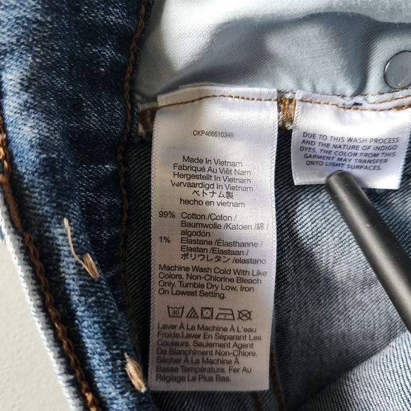 Madewell Womens |27| Mid-Rise Stovepipe Jeans in Knowland Wash/Slit-Hem Edition - Picture 13 of 14